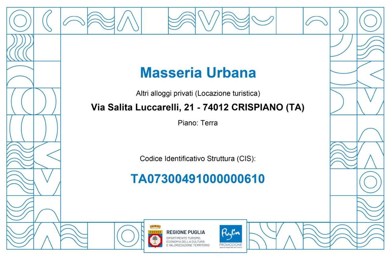 Masseria Urbana Crispiano Exterior foto